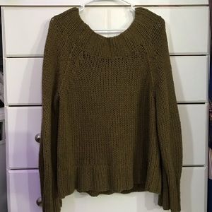 Free People Green Sweater